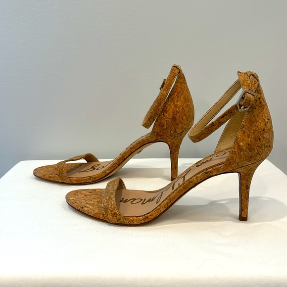 Sam Edelman Cork Heeled Sandal size 8 Natural NWOT - Picture 5 of 8